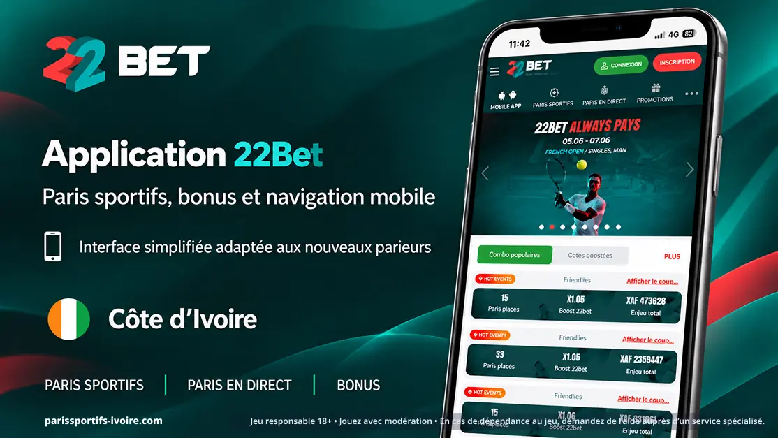 Application 22Bet : APK Android et app iPhone pour parier