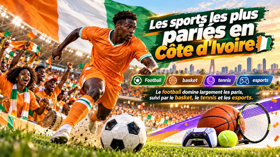 Les sports les plus pariés au Côte d'Ivoire : Football – Les Éléphants, la CAN et Ligue 1 ivoirienne