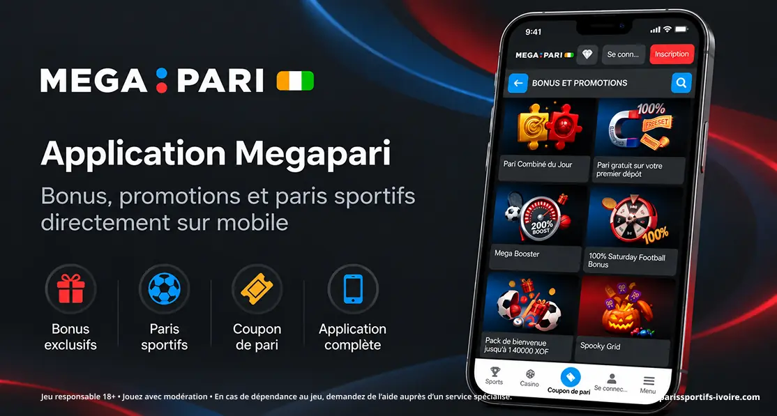 Application Megapari : APK Android et PWA sur iPhone pour les paris en direct