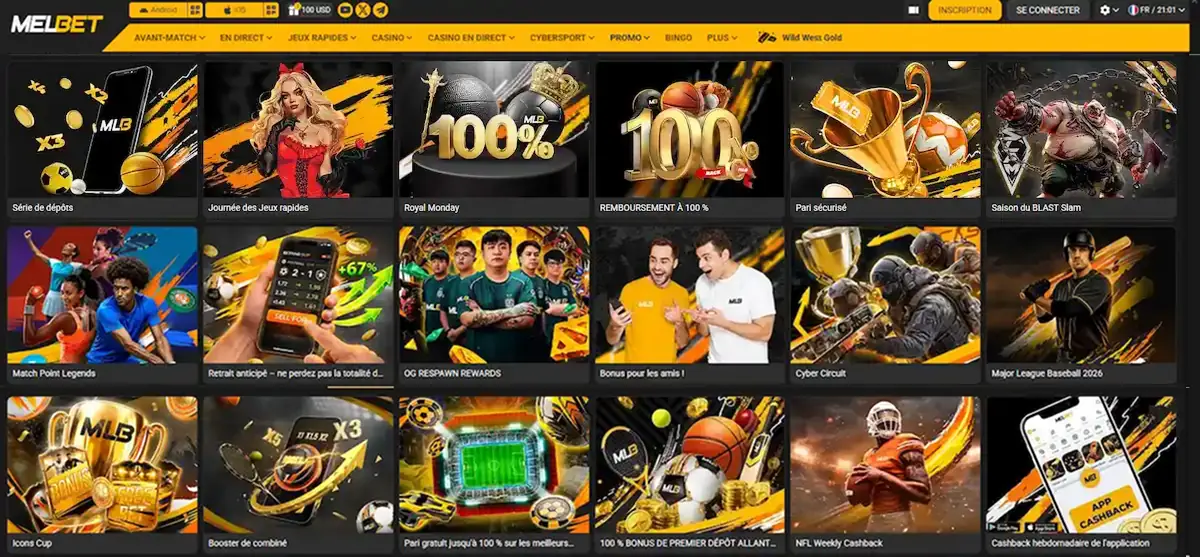 Bonus Melbet Côte d’Ivoire : 200 % jusqu’à 195 000 XOF avec le code promo
